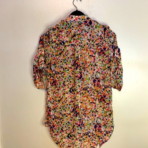 Happy Rainbow gently used blouse size large - Picture 5 of 5